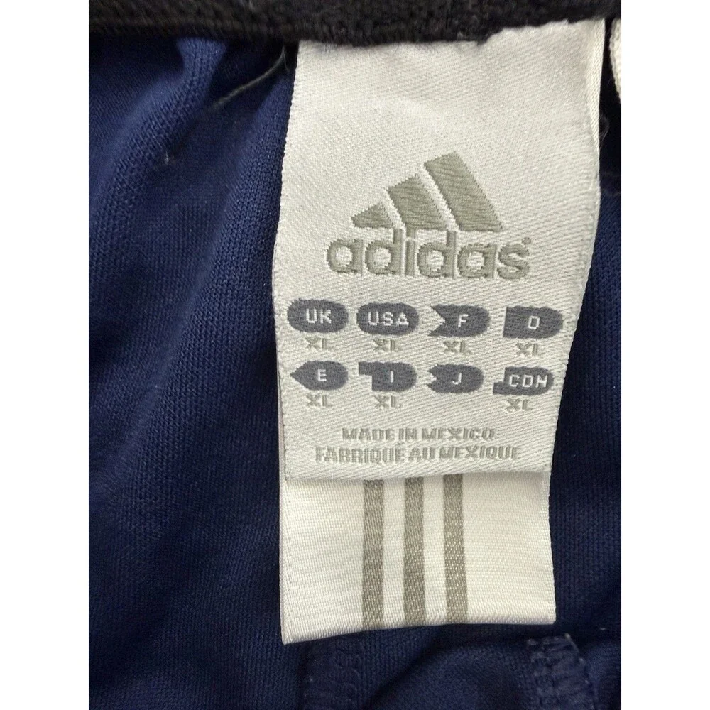 Vintage 90s Y2K Adidas Mens XL Above Knee Running Jogging Soccer Shorts Blue